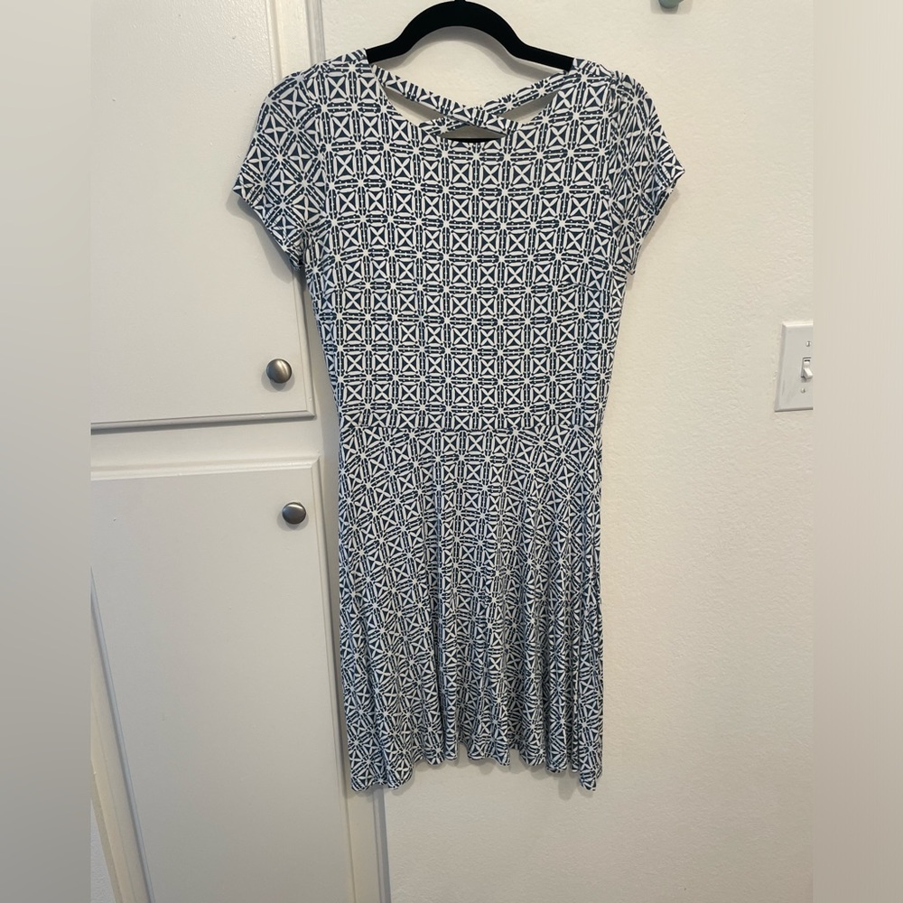 Blue Loft Dress with back design 🩵